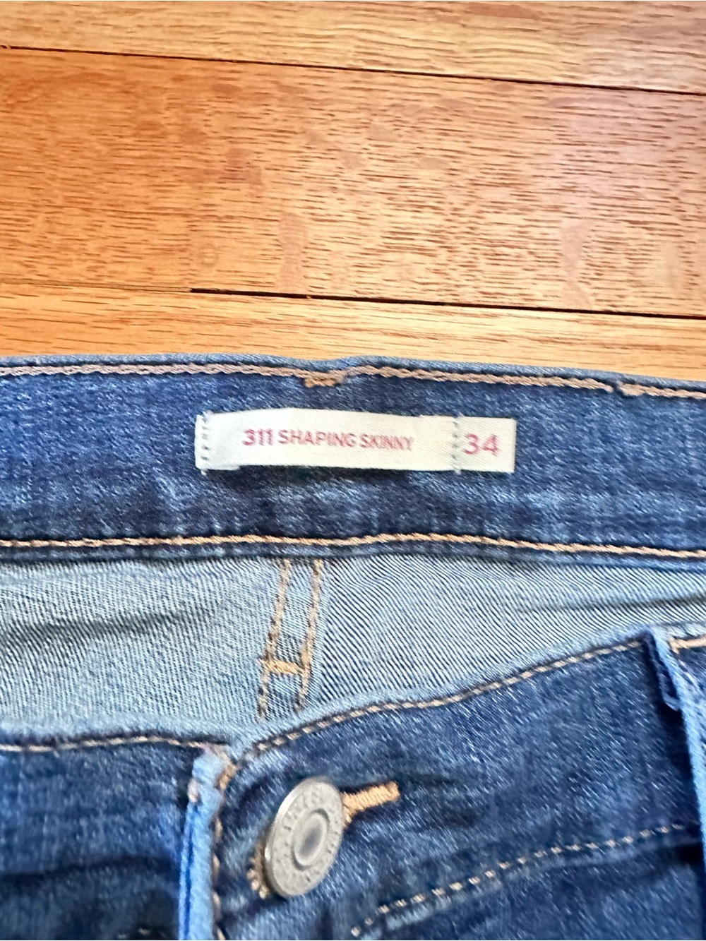 Levi’s 311 Shaping Skinny Jeans W34 L32 Dark Wash Maui Views - Picture 4 of 6